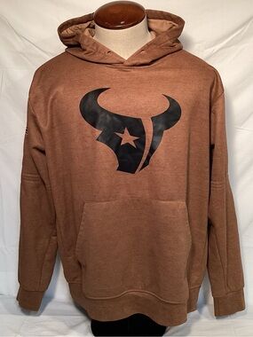 Nike Huston Texans NFL Salute To Service Brown Pullover Hoodie Men’s Size XXL